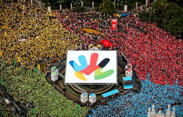Una corazonada convoca a medio millón de personas para apoyar a Madrid 2016