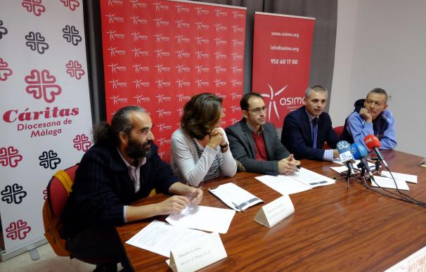 El número de personas sin hogar atendidas en Málaga disminuye un 11% hasta octubre
