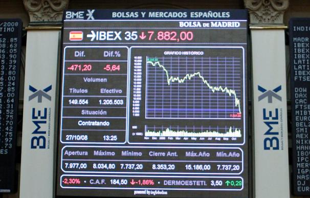 La Bolsa española abre a la baja y el Ibex-35 cae el 0,37 por ciento