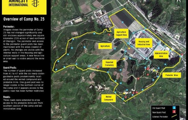 Nuevas imágenes de satélite revelan que los campos de concentración de Corea del Norte siguen funcionado