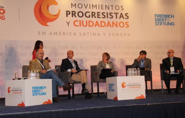 Conejo (PSOE-A) afirma en México que su partido tiene que contribuir "a reinventar la socialdemocracia"