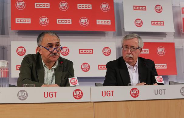 CCOO y UGT convocan movilizaciones en diciembre por los límites del Gobierno al diálogo social