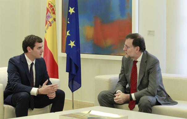 Rajoy y Rivera, en un encuentro en La Moncloa.