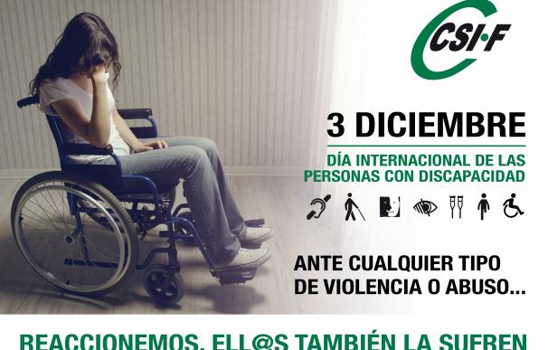 CSIF exige al nuevo Gobierno protocolos de actuación contra la violencia a personas con discapacidad