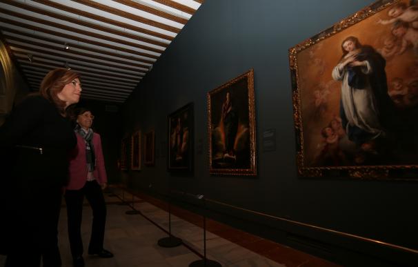 Susana Díaz valora la "excelencia" de la muestra 'Velázquez. Murillo. Sevilla', que ha recibido ya 45.000 visitantes