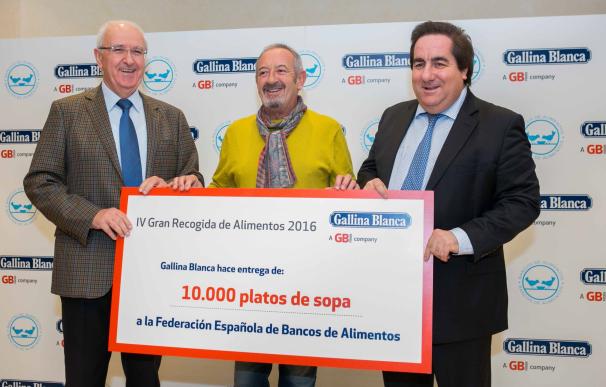 Gallina Blanca dona 10.000 platos de sopa a FESBAL para la Gran Recogida de Alimentos 2016