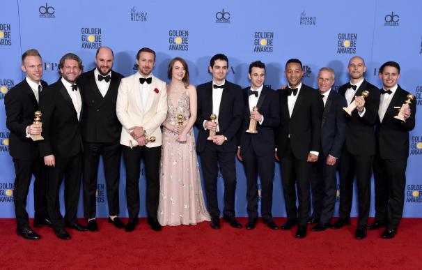 Los siete galardones de 'La La Land' en los Globos de Oro