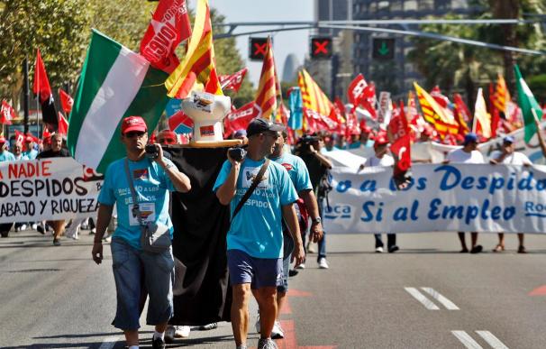 Manifestación en Alcalá en defensa del empleo en Roca y Electrolux