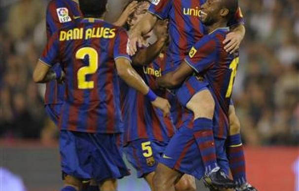 El Barça vence 4-1 al Racing con dos goles de Messi