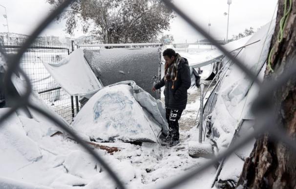 Los refugiados, los más afectados por la ola de frío que azota Europa