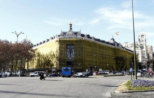 La restauración del edificio del Banco de España en Cibeles se iniciará en febrero y terminará en un año