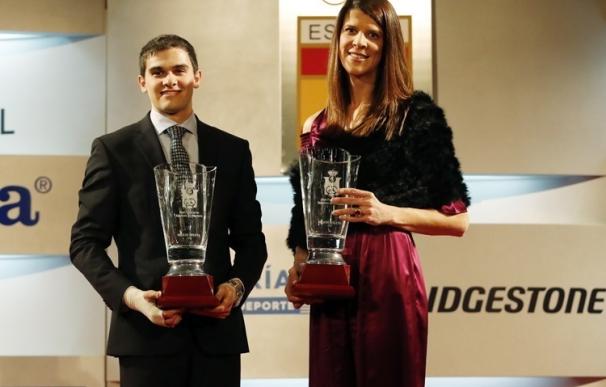 Ruth Beitia y Bruno Hortelano, mejores atletas españoles de 2016