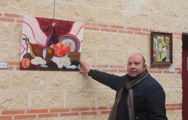 Pedrajas (Valladolid) expone hasta el lunes pinturas de Santiago Mate en colaboración con Fundación Tutelar Feclem