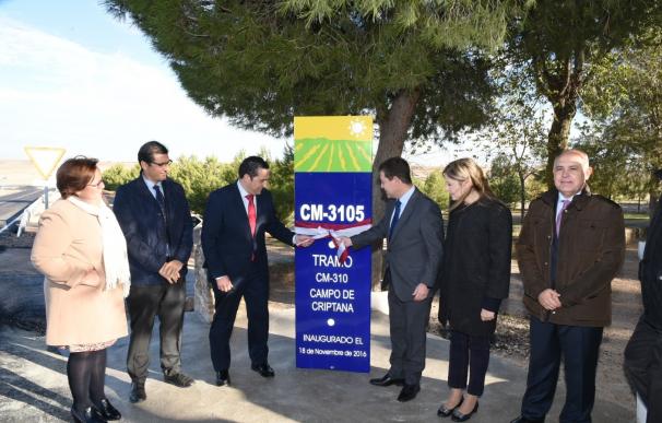 Inauguradas las mejoras en la carretera y accesos de Campo de Criptana (Ciudad Real) en su salida hacia Madrid