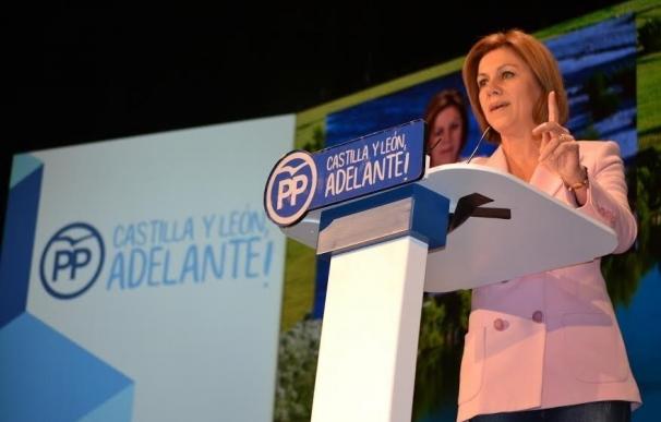 PPCyL-De Cospedal apunta a Valladolid como parte del ADN del PP a pesar de "sufrir el embiste de un pacto de perdedores"