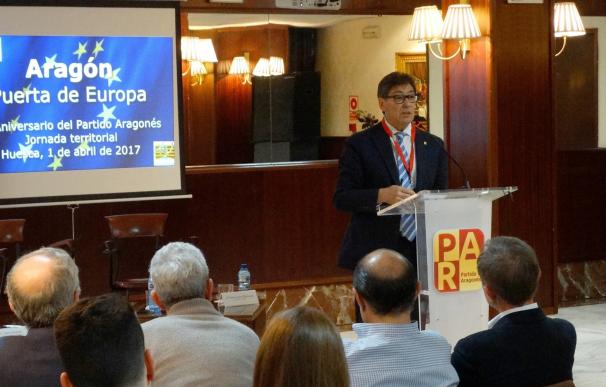 Aliaga destaca el compromiso del PAR con "el progreso de Aragón y de Europa"