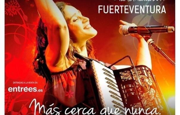 Julieta Venegas actuará el 4 de abril en Fuerteventura, el 5 en Tenerife y el 6 en Gran Canaria