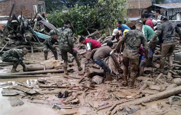 Se dispara a 93 el número de muertos por las inundaciones y avalanchas en Mocoa (Colombia)