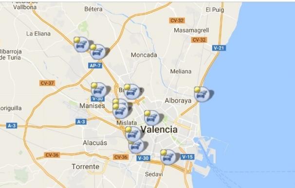 La lluvia provoca retenciones kilométricas en los accesos a Valencia