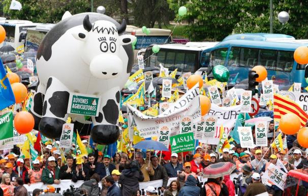 La COAG cierra hoy en Santander su semana de protesta por la crisis del sector lácteo