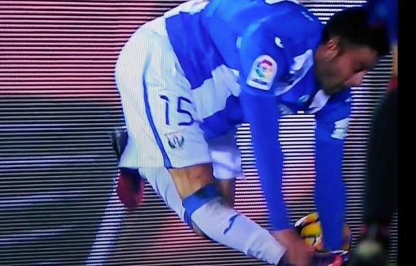 Diego Riso, lesionado ante Osasuna