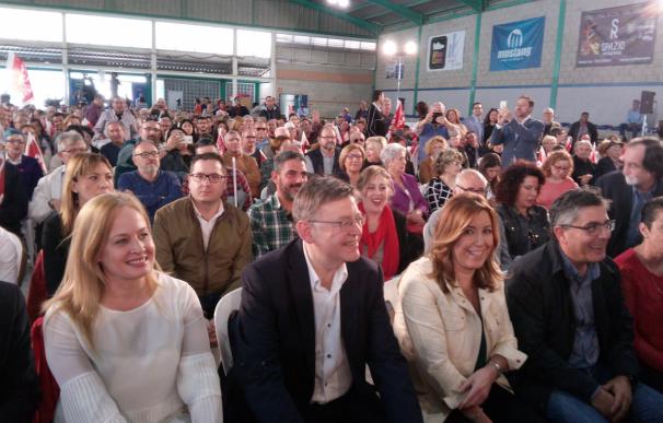 Puig ya ha dado su aval a Susana Díaz y pide una alternativa "potente" a un gobierno del PP "adosado a la corrupción"
