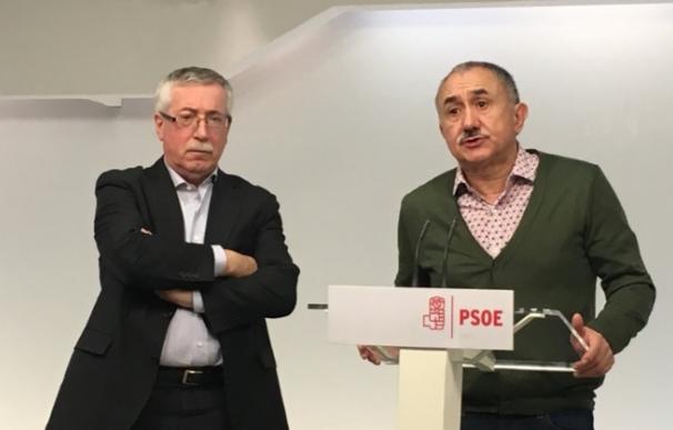 El PSOE suma el apoyo de UGT y CCOO para derogar la reforma laboral