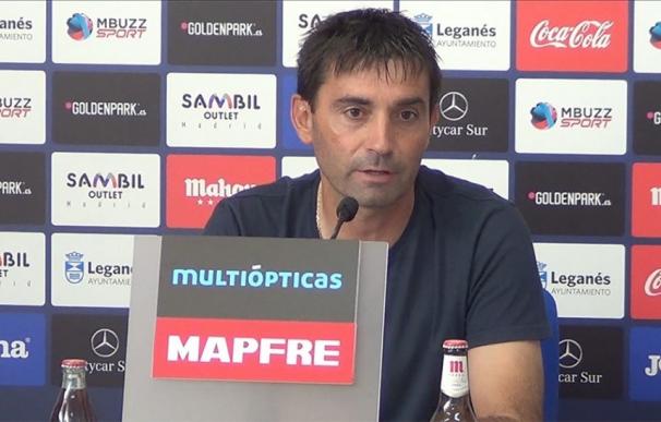 Garitano (Leganés): "Competiremos con los que estemos disponibles del primer equipo"