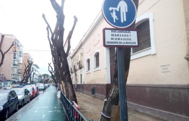 A Contramano pide señalizar los carriles bicis próximos a los accesos a colegios para evitar incidentes