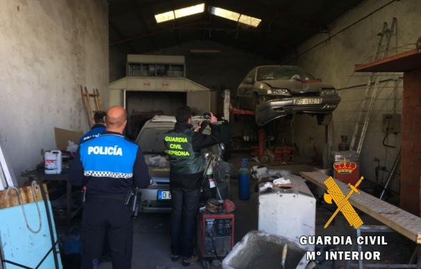 La Guardia Civil descubre un taller mecánico ilegal en Ciudad Rodrigo (Salamanca)
