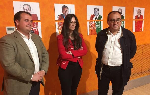 Retratos de políticos en el Museo de Adolfo Suárez para conmemorar 40 años de democracia