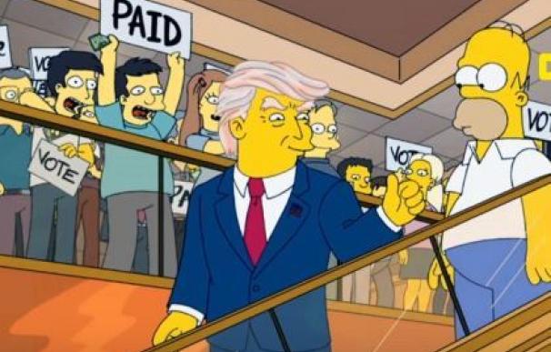 Los Simpson aventuraron la candidatura de Trump y su creador que ganaría las elecciones