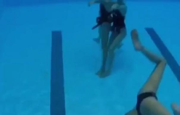 El impresionante 'Mannequin Challenge' del equipo español de natación sincronizada