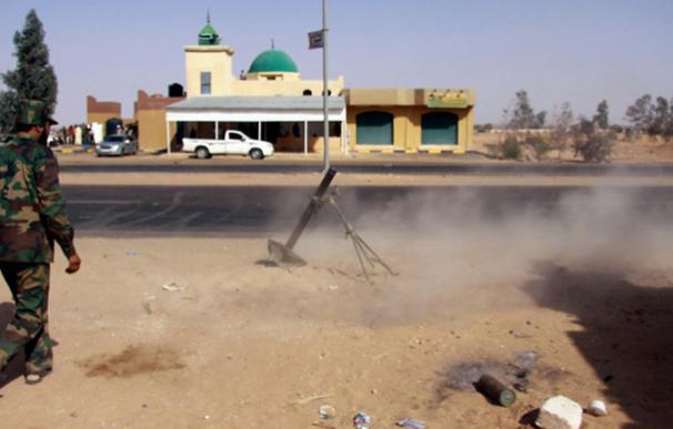 Imagen de archivo de combates en la ciudad libia de Sabha