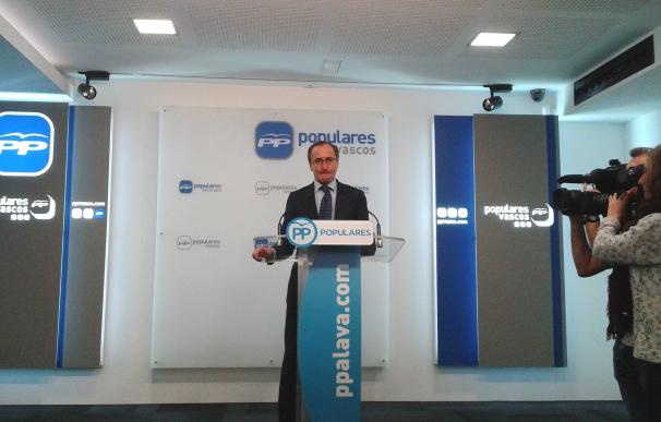 Alonso dice que, con el acuerdo de gobierno, el PNV "desactiva" a PSE y tiene "manos libres" para pactar con EH Bildu