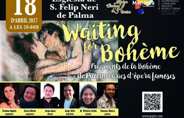 La iglesia Sant Felip Neri acoge este martes la gala 'Waiting for bohème', con fragmentos de La Bohème y otras óperas
