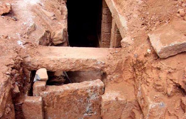 Descubren una cámara mortuoria intacta en el palacio real de Qatna en Siria