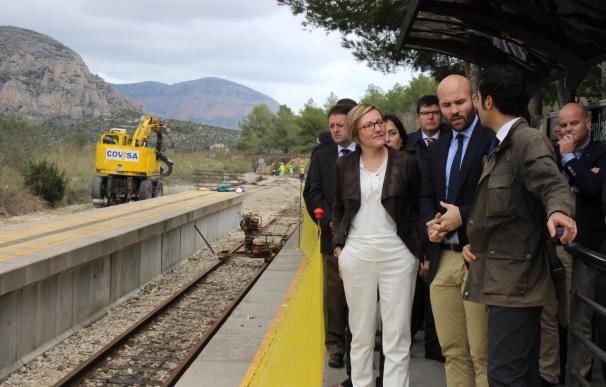 Obras Públicas inicia la renovación de vías y de las estaciones de la Línea 9 del TRAM por Teulada