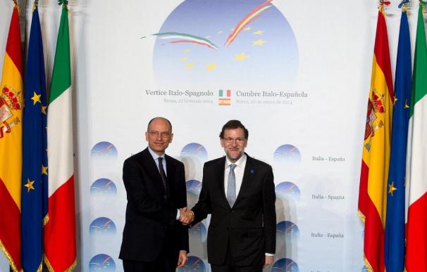 Rajoy y Letta exigen ratificar antes de junio el mecanismo de la unión bancaria