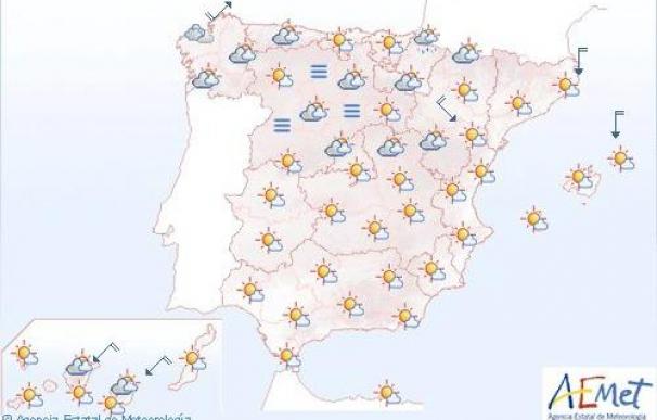 Mañana, intervalos de viento fuerte en Aragón, Cataluña, Castellón y Menorca