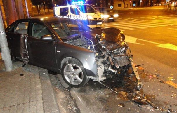 Cinco detenidos en Pamplona por dar positivo en alcohol tras sufrir accidentes
