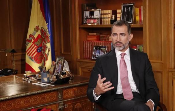 El Rey pide una España "unida en su diversidad", que respete la "Ley" y las "ideas del otro"