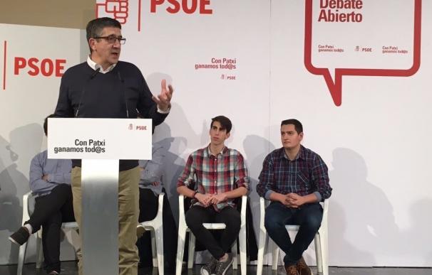 Patxi López apuesta por "elevar el debate" en el PSOE: "A ver si dejamos esta fase de enfrentamiento entre socialistas"