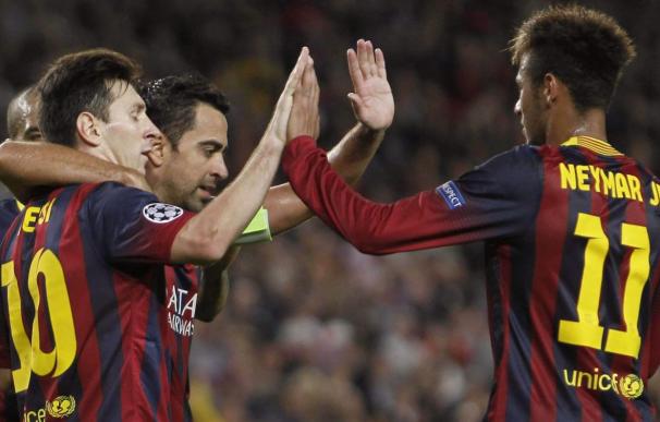 3-1. Messi frena la reacción del Milán y ya está en octavos