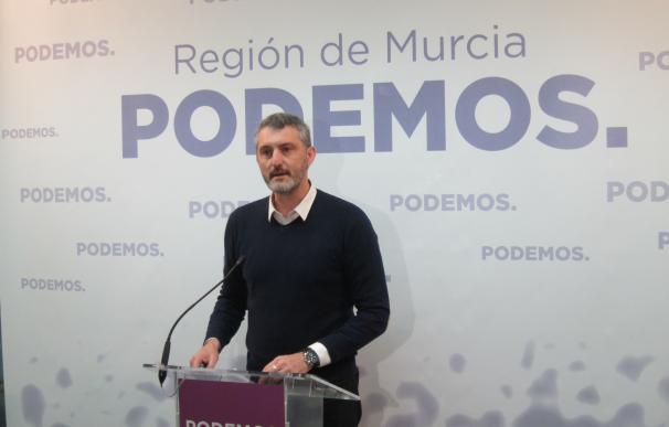 Urralburu (Podemos) da por hecho que Cs apoyará a López Miras y anuncia su oposición "desde ya" al candidato del PP