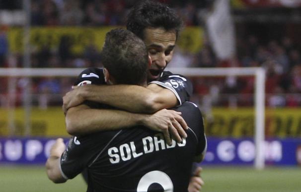 Copa del Rey: Del Bosque presenció la victoria de Soldado sobre Negredo