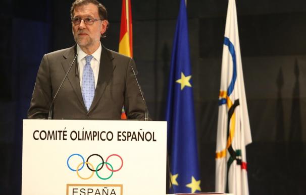 Mariano Rajoy: "Los deportistas representan un papel importante en la imagen exterior de España"