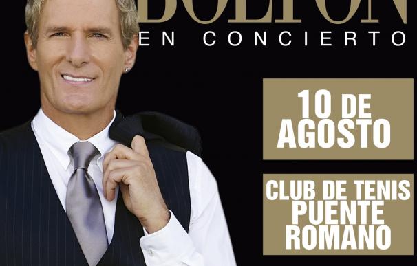 El cantante estadounidense Michael Bolton actuará en Marbella el 10 de agosto