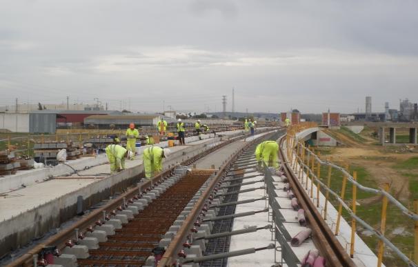 Las obras del tranvía de Alcalá de Guadaíra cierran el año con un 60% de nivel de ejecución