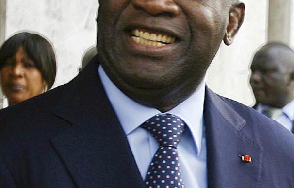 Laurent Gbagbo, presidente de Costa de Marfil en funciones